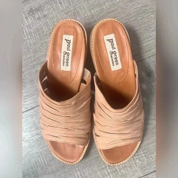 Paul Green Tan Slip on Mules New Size 6.5 - Picture 2 of 4